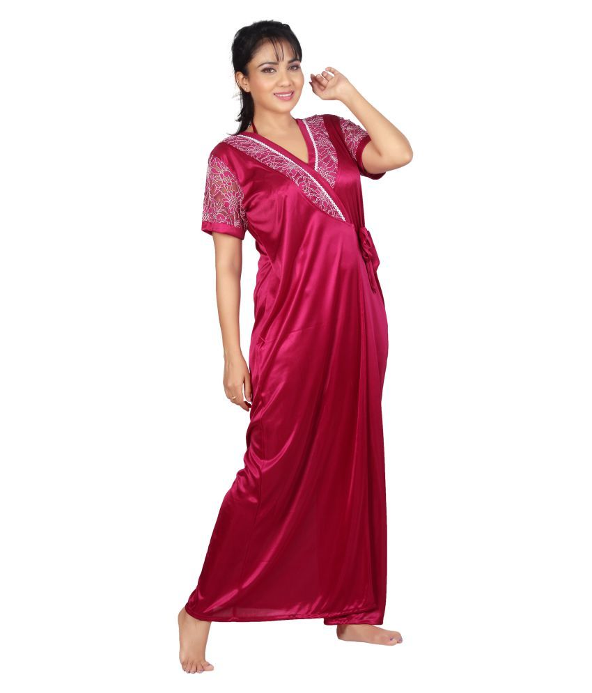 Buy Carrel Silk Nighty & Night Gowns Online at Best Prices in India