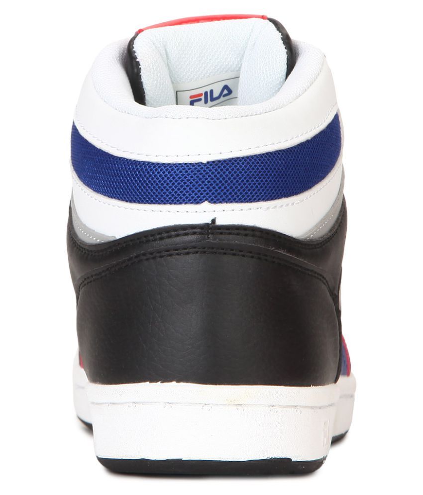 multi colored fila shoes