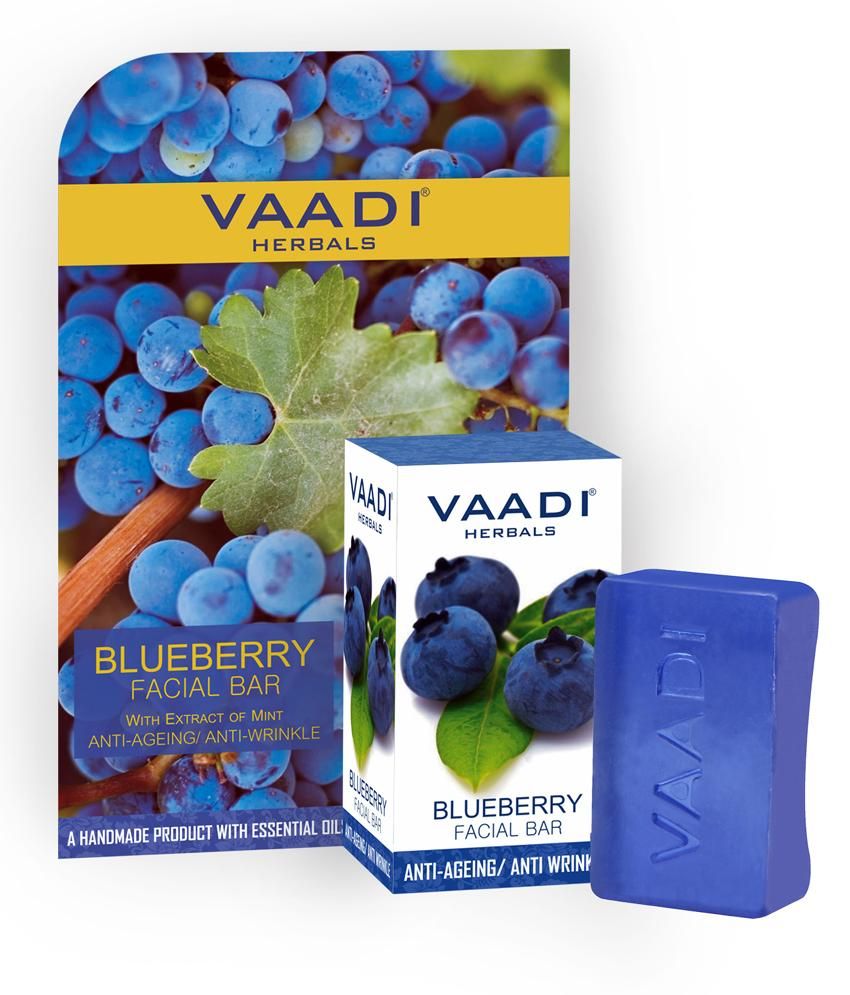 Vaadi Herbal Blueberry Facial Bar with Extract of Mint Buy Vaadi