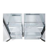 Haier 565 Ltr HRF-618SS Side by Side Refrigerator - Stainless Steel