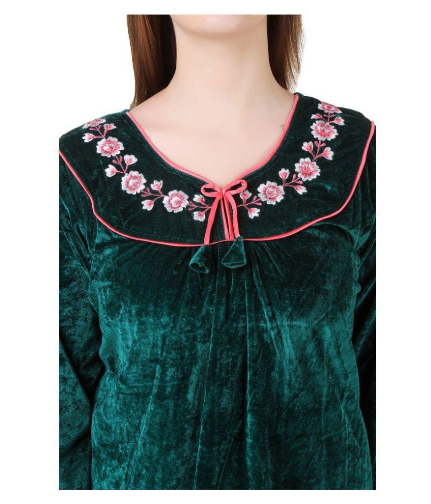 velvet nighty design