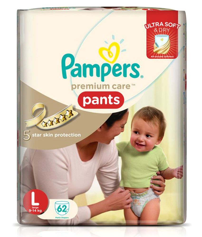 pampers premium diapers large