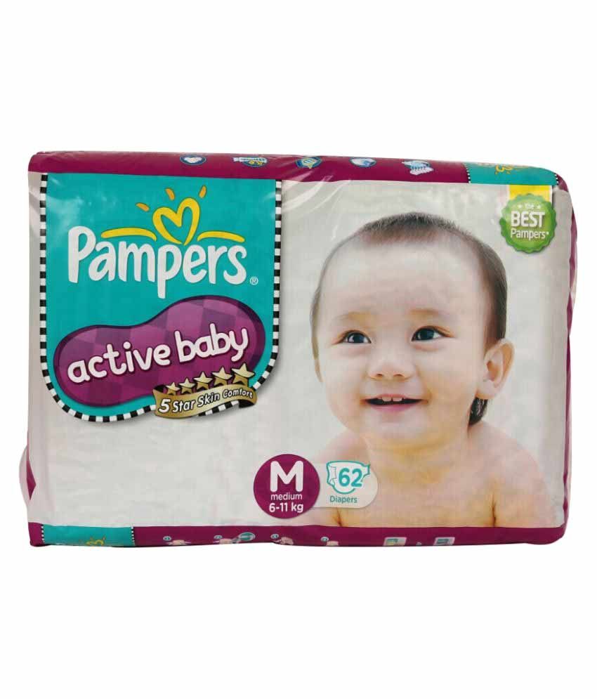 pampers active baby m size