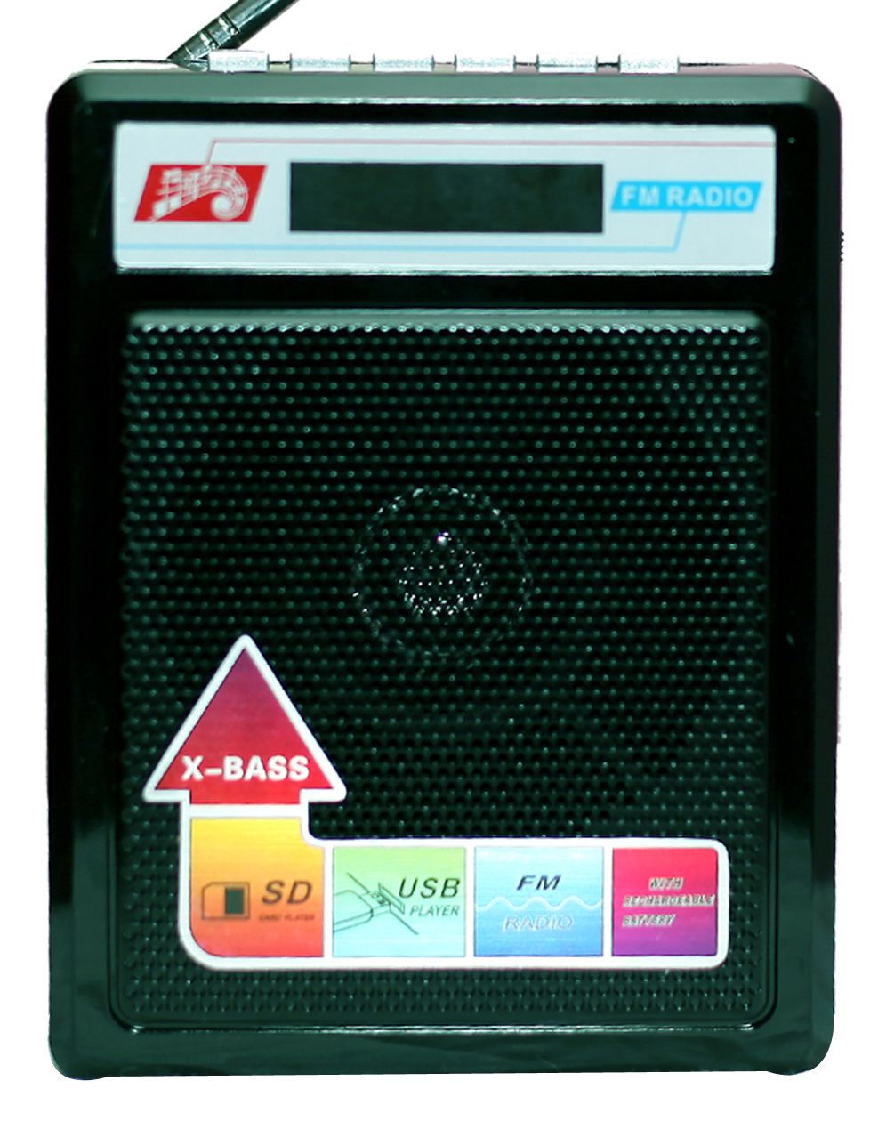     			Sonilex Portable Rechargeable FM Radio USB-SD Player - SL414-Black