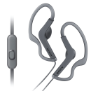 Sony MDR-AS210AP Open-Ear Active Sports Headphones with Mic (Black)