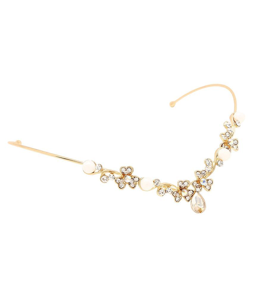 Sanjog Gold Party Tiaras Hair Accessories Buy Online At Low Price