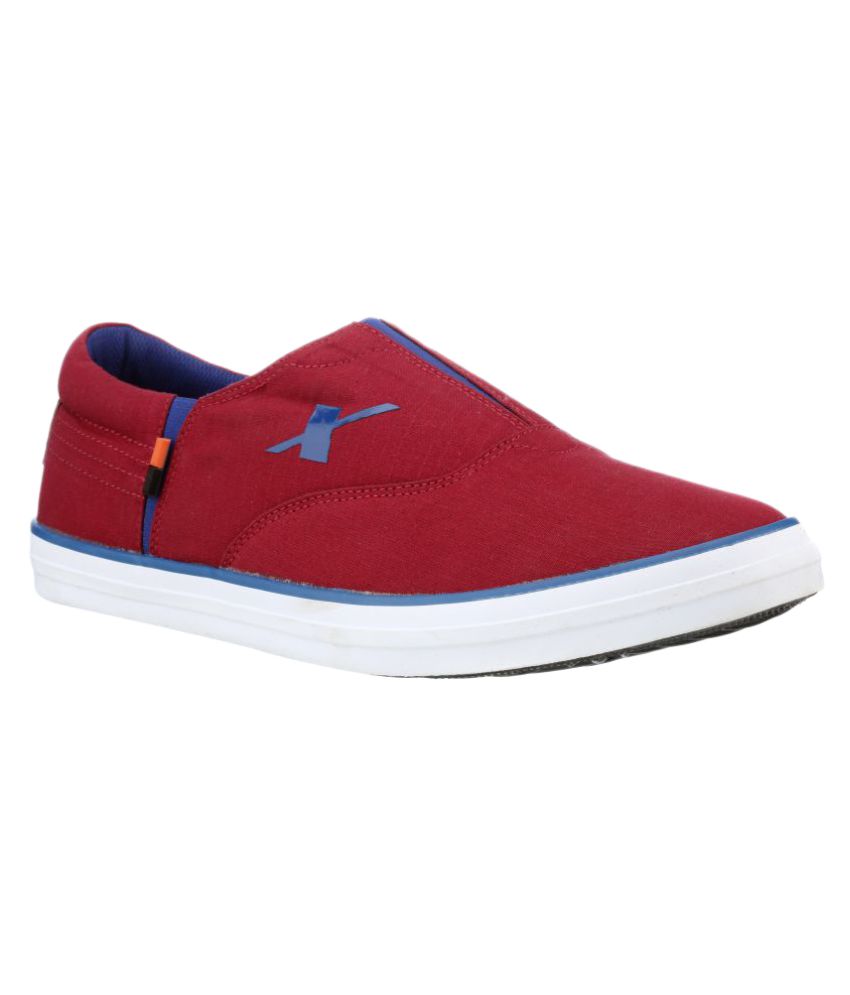 sparx red colour shoes