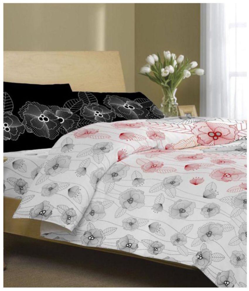 Spaces Double Cotton Floral Bed Sheet Buy Spaces Double Cotton Floral