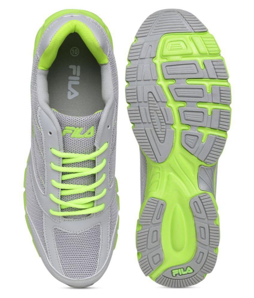 fila torque grey running shoes