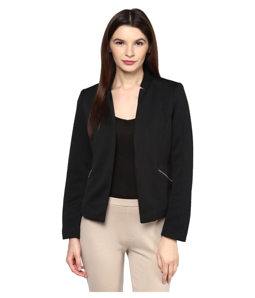 Buy Gipsy Black Polyester Blend Blazers Online at Best Prices in India ...