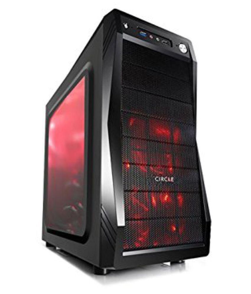 Circle Cc 821 Prime Black Desktop Gaming Cabinet Buy Circle Cc