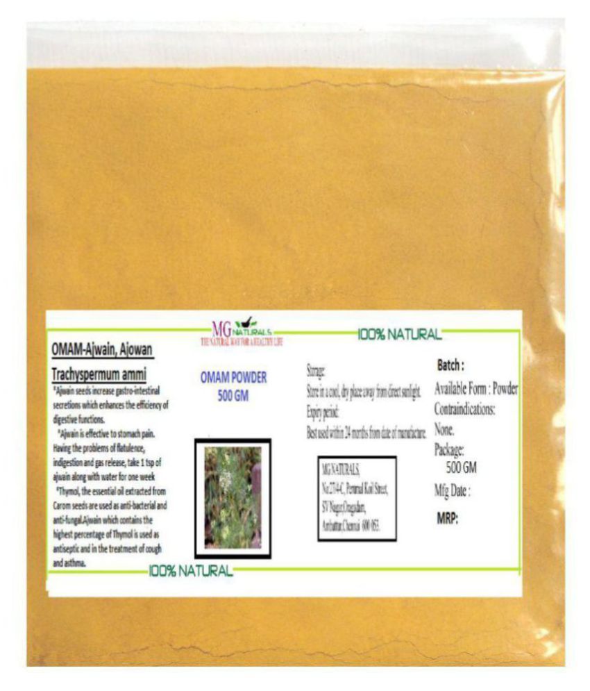 MG Naturals OMAMAjwainSEEDS POWDER Powder 500 gm Buy MG Naturals