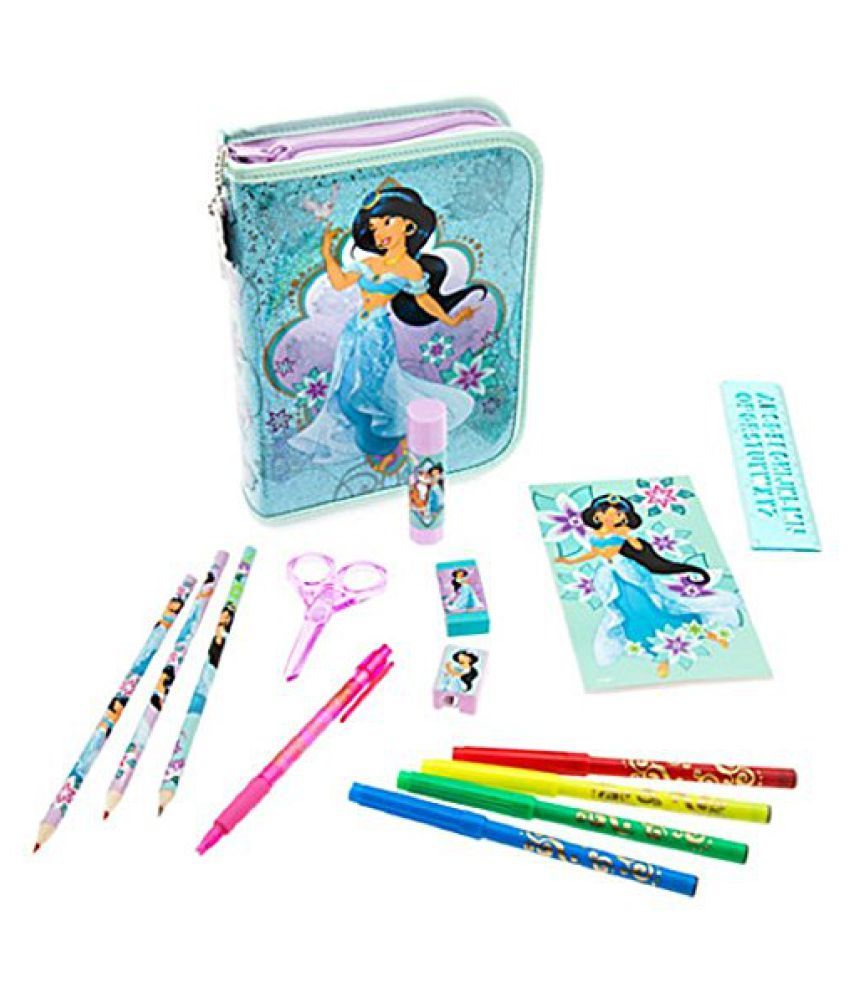 Disney Store Princess Jasmine Zip Up Stationery Kit Buy Online At Best Price In India Snapdeal