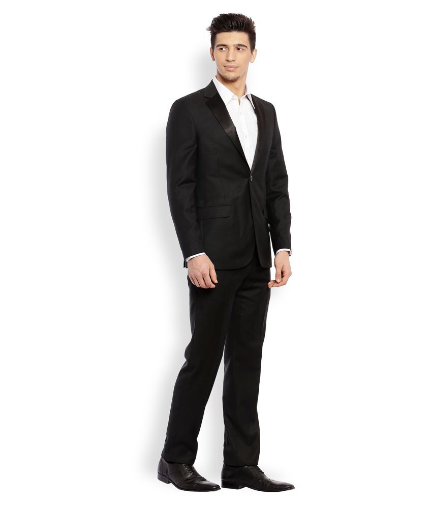 Raymond Black Solid Formal Suit Buy Raymond Black Solid Formal Suit