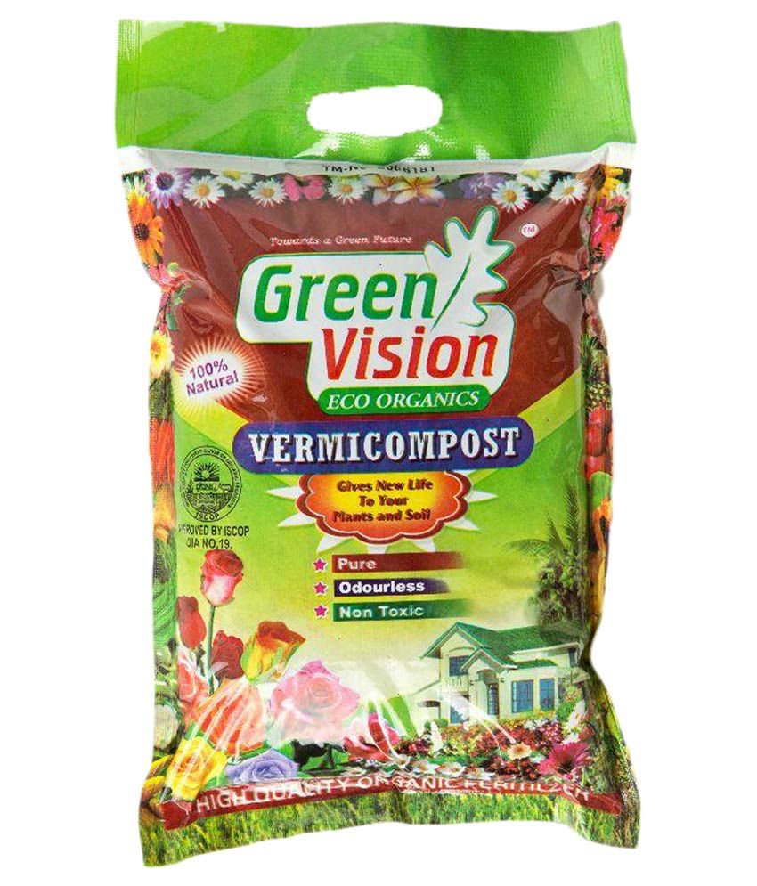 Greenvision Eco Organics Vermicompost 1kg Fertilizer 500 Gms - 1 Kg ...