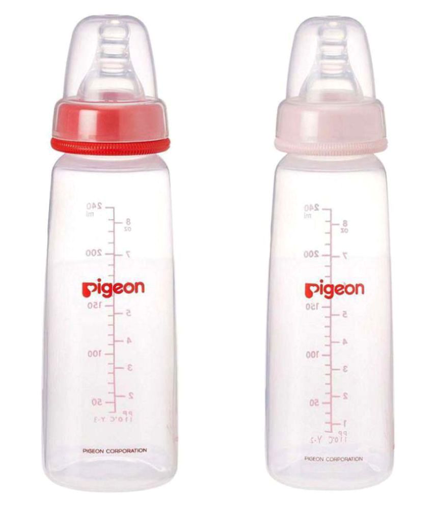Pigeon Multicolour Peristaltic 120ml Nursing Feeding Bottle- Pack Of 2