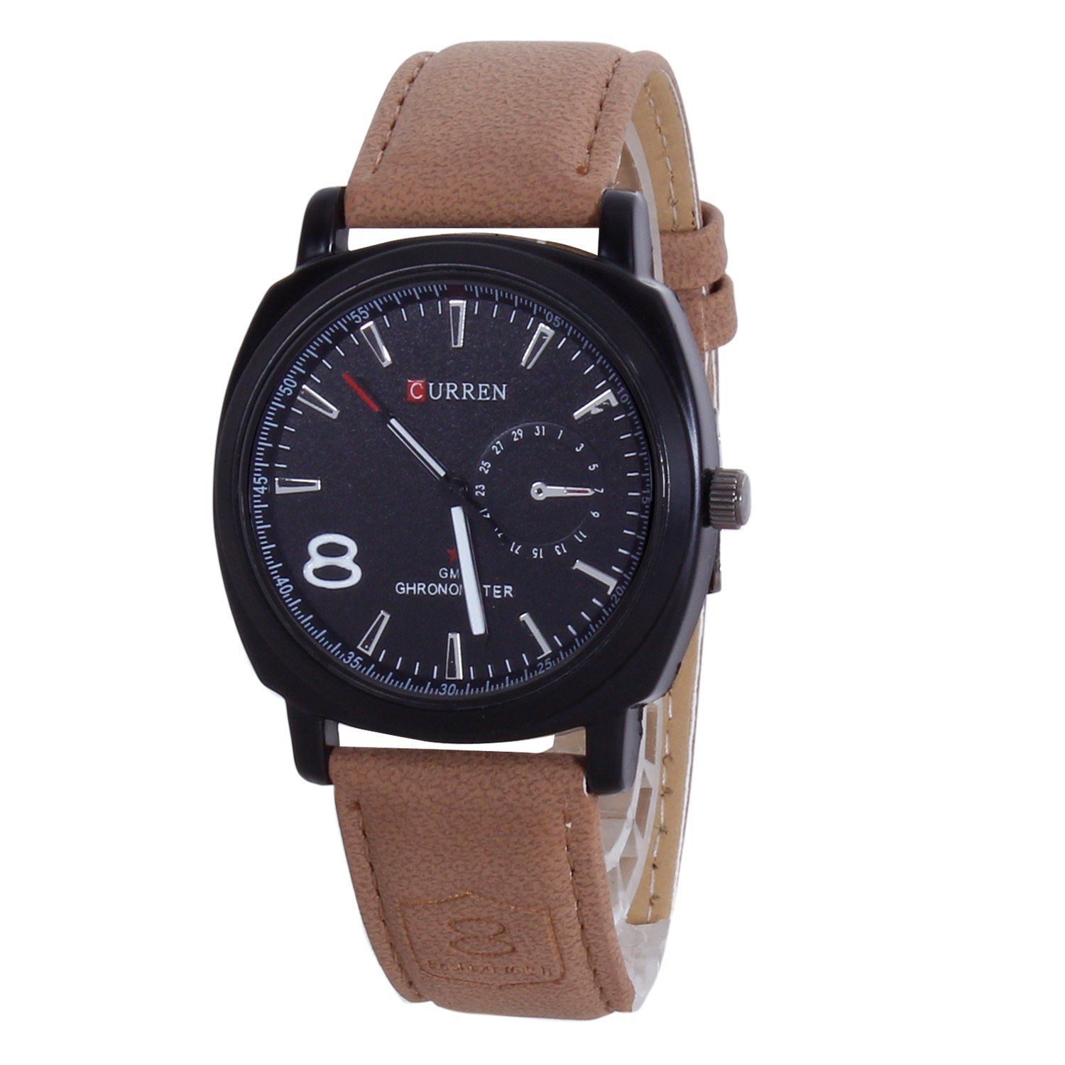 smc black digital led watch