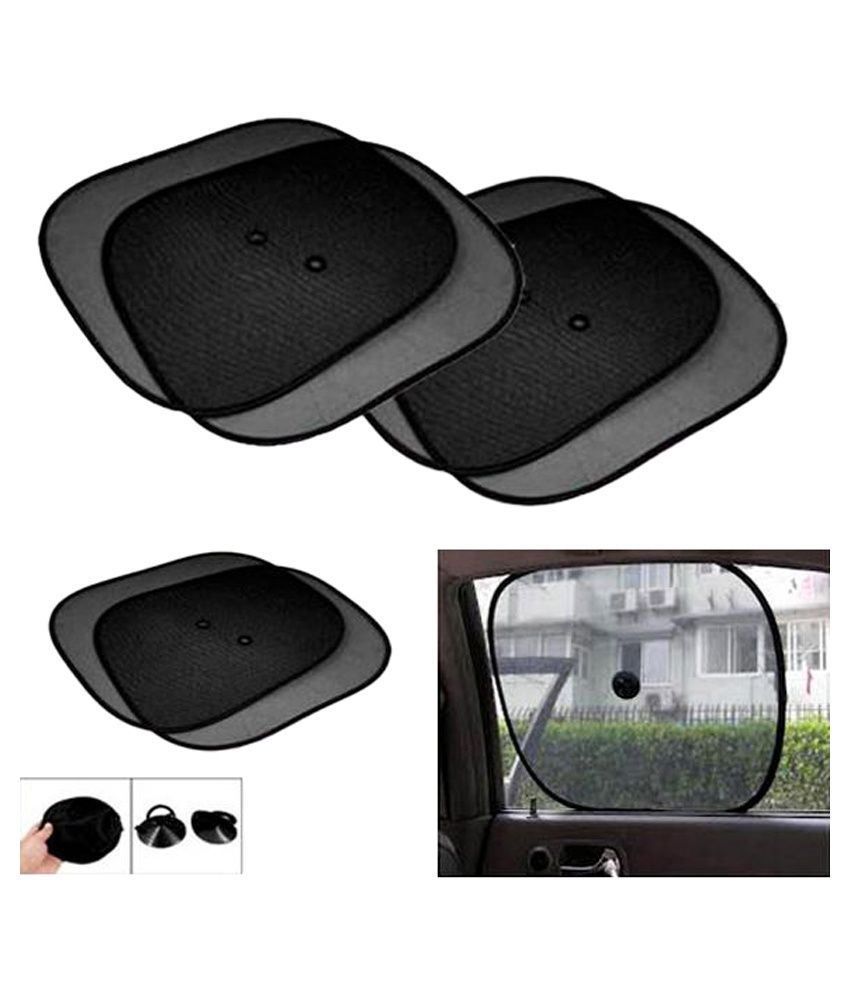 black car sunshade