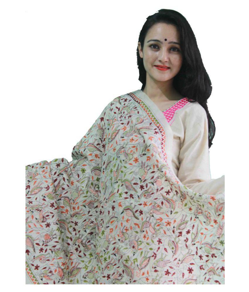 kantha dupatta with suit