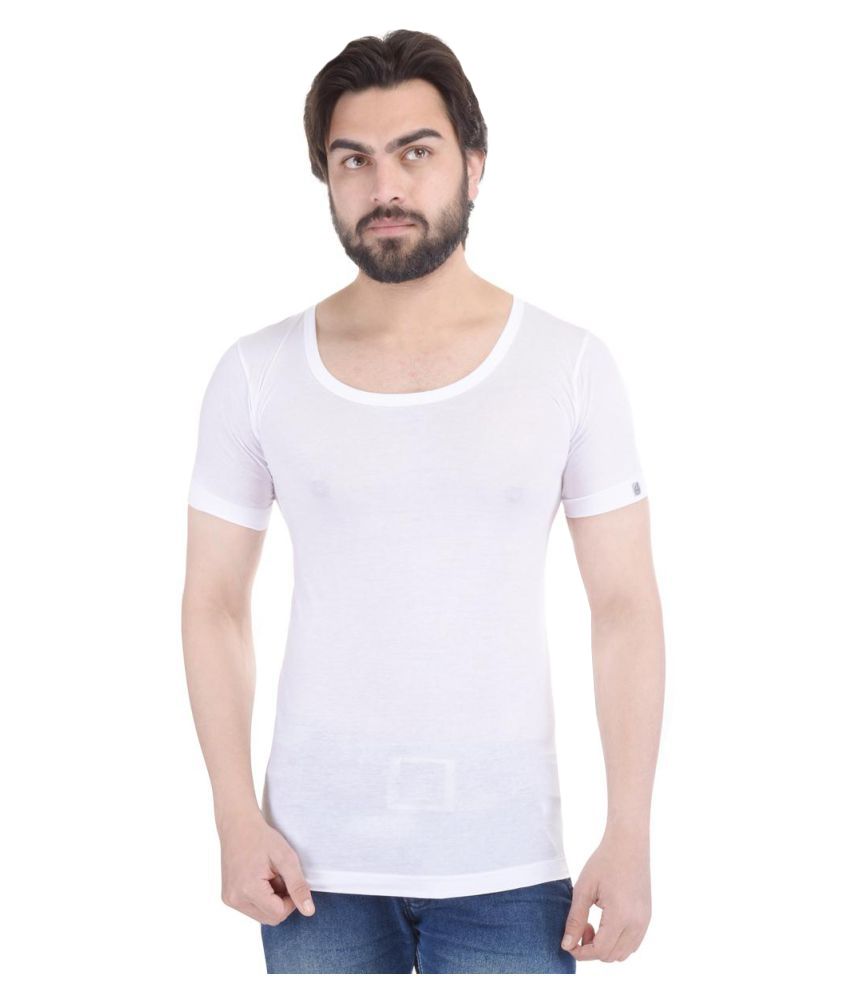 Macroman White Half Sleeve Vests Single - Buy Macroman White Half ...