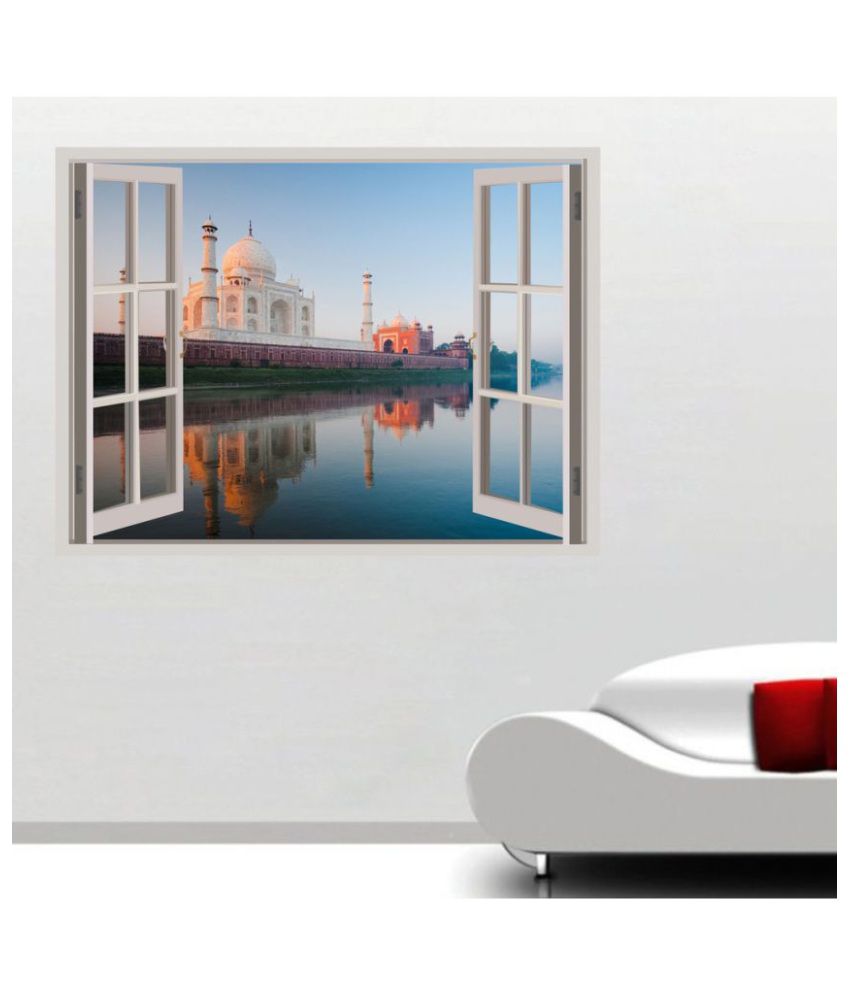     			Decor Villa Taj Mahal Vinyl Wall Stickers
