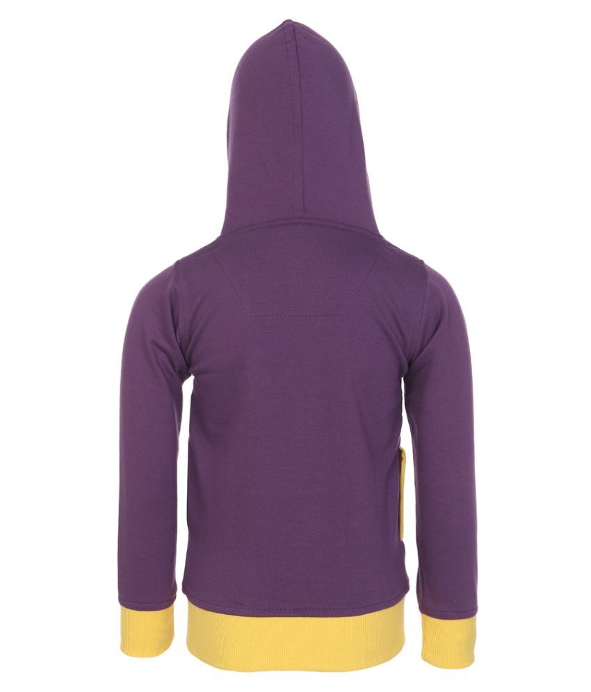 Haig-Dot Purple Hooded Sweatshirts for Girls - Buy Haig-Dot Purple Hooded Sweatshirts for Girls 