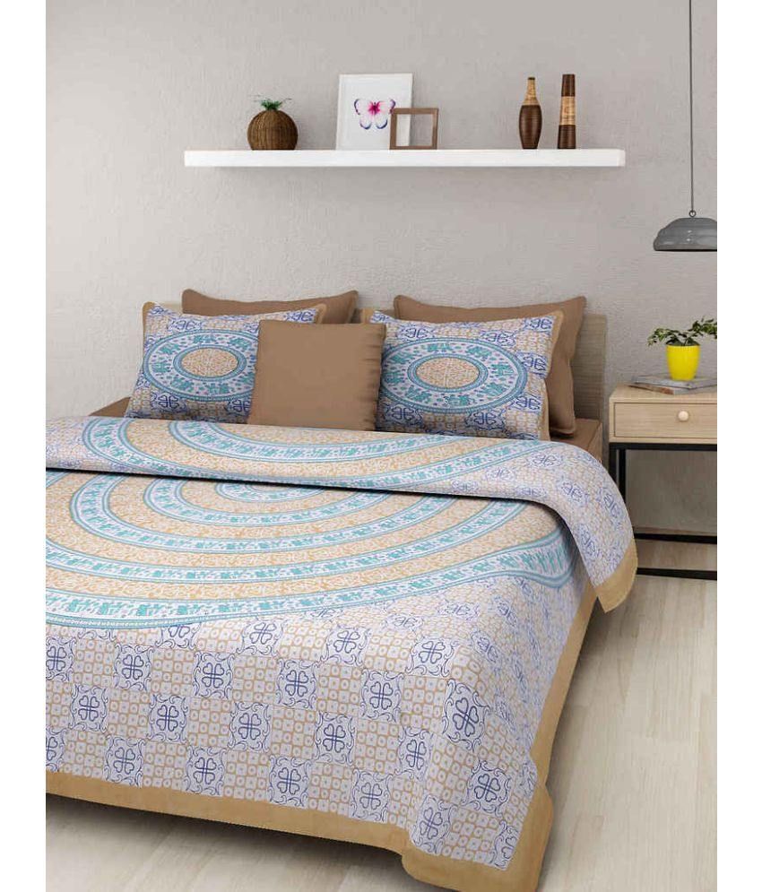 Mr Singh Double Cotton Ethnic Bed Sheet Buy Mr Singh Double Cotton