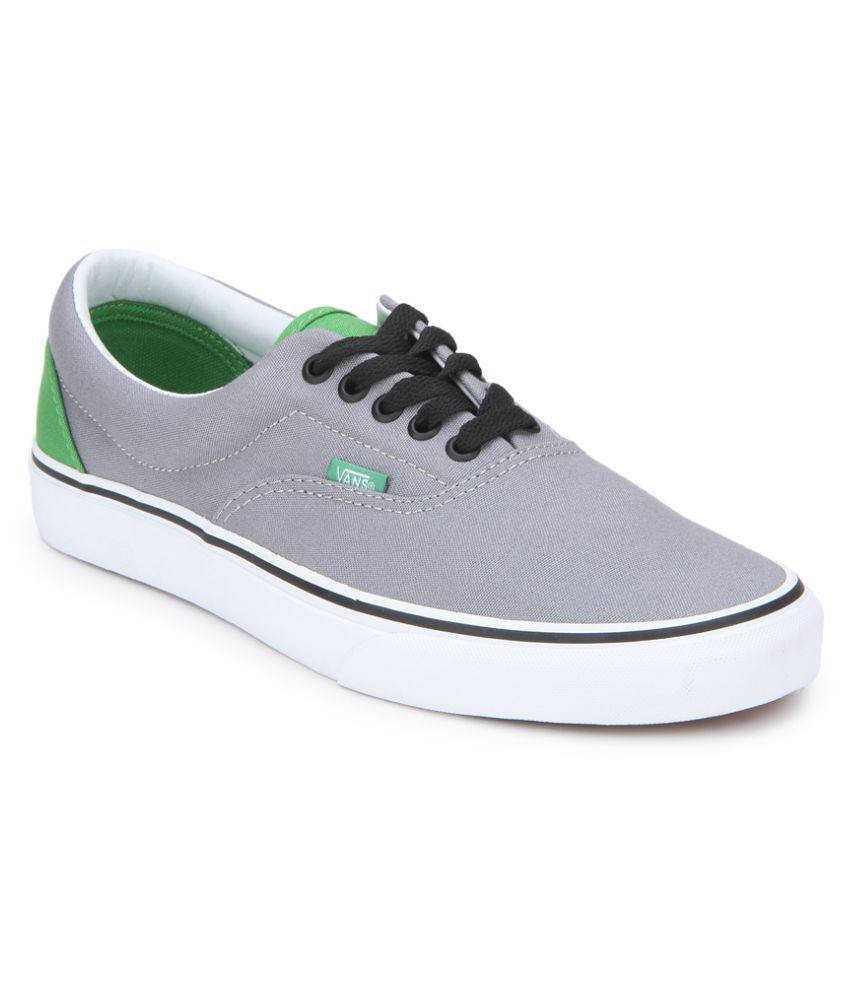 grey and tan vans