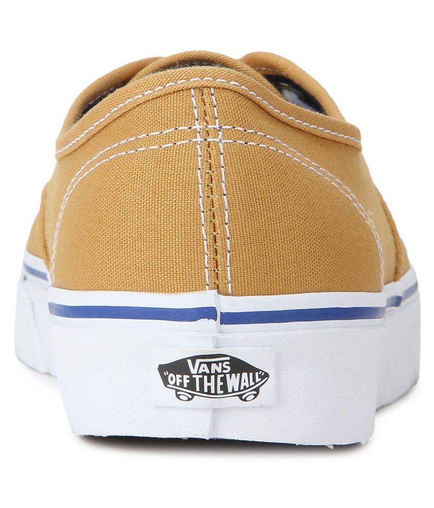vans yellow leather