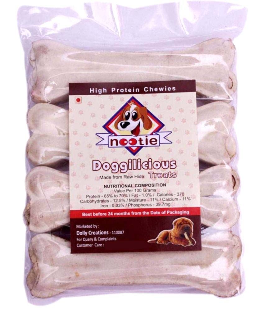     			Nootie Raw Hide Bones, 1.2 kg (Large, Pack of 4)