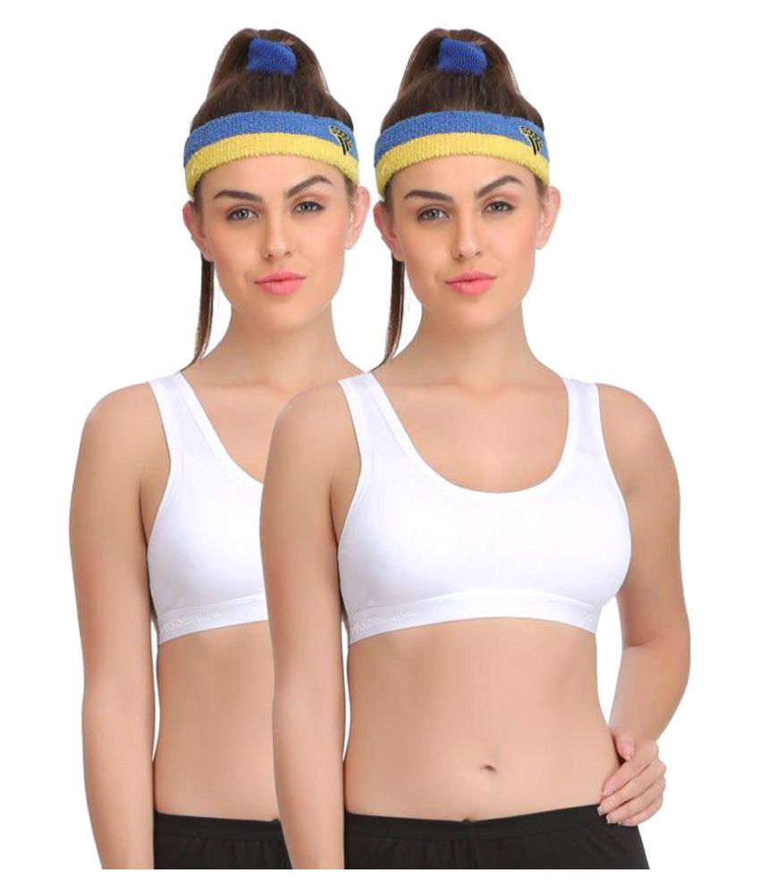     			Eve's Beauty Cotton Lycra Sports Bras