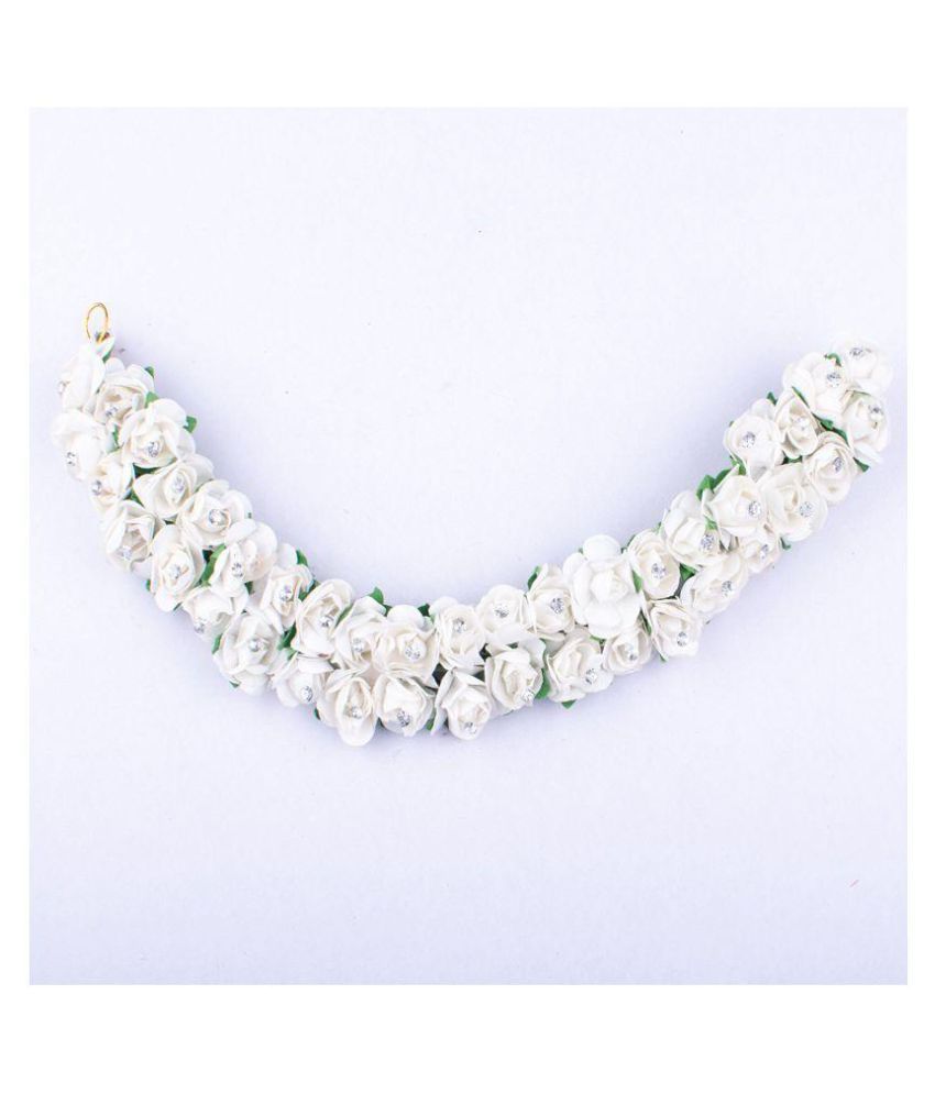 Majik Artificial Hair Gajra (Veni) (White) Buy Majik Artificial Hair