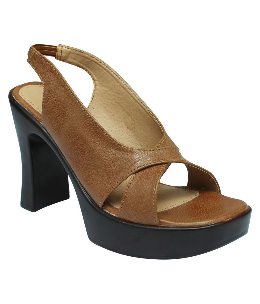 brown block heels wide fit