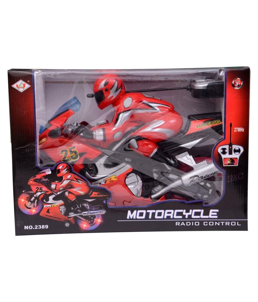Meratoy Red Remote Control Toy Bike Buy Meratoy Red Remote Control Toy Bike Online at Low