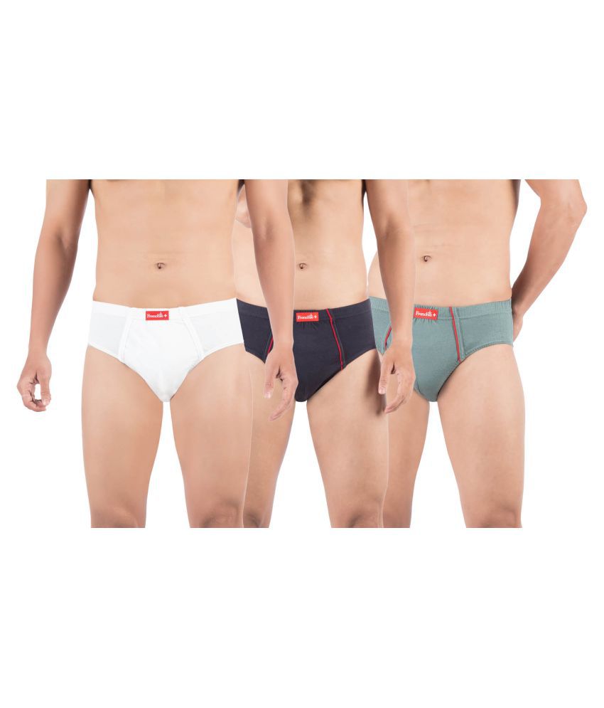     			VIP Frenchie - Multicolor Cotton Men's Briefs ( Pack of 3 )