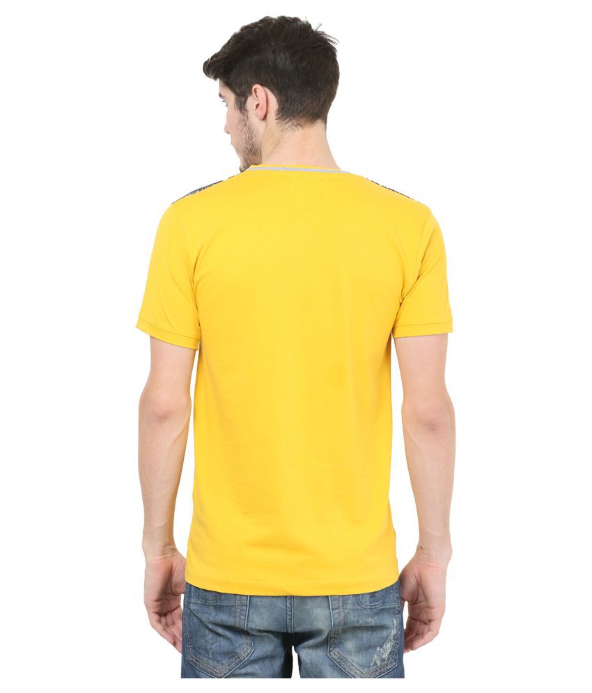 Mode Vetements Yellow V-Neck T-Shirt - Buy Mode Vetements Yellow V-Neck ...