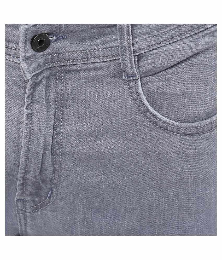 Monteil \u0026 Munero Grey Slim Solid Jeans 