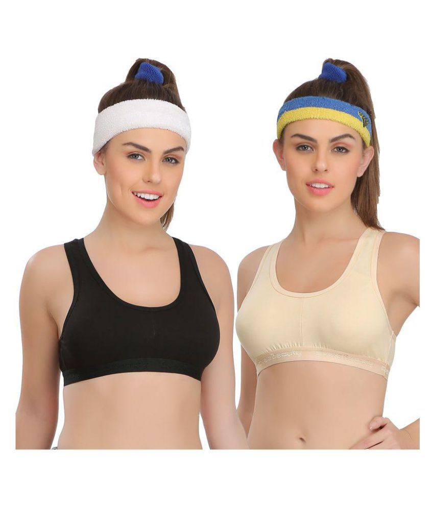     			Eve's Beauty Cotton Lycra Sports Bras