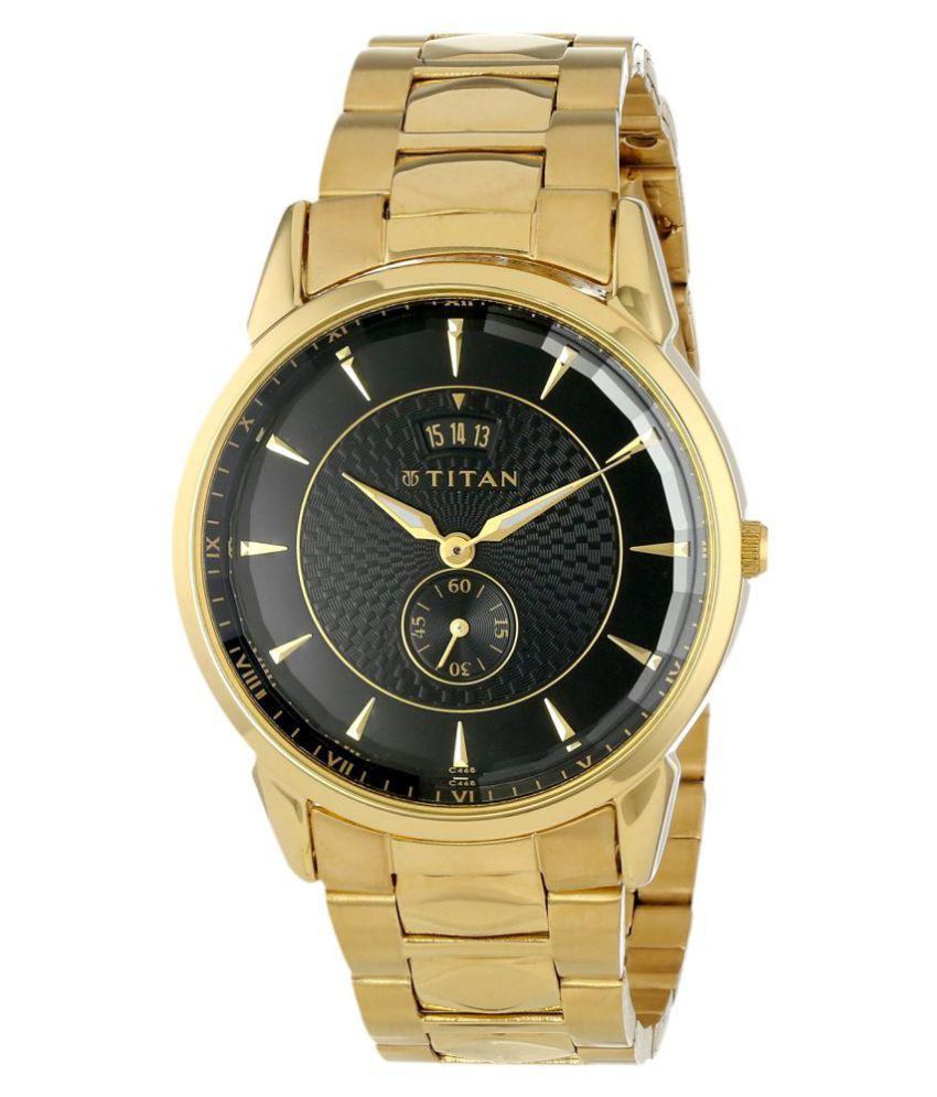 Titan Black Analog Watch - Buy Titan Black Analog Watch Online at Best ...