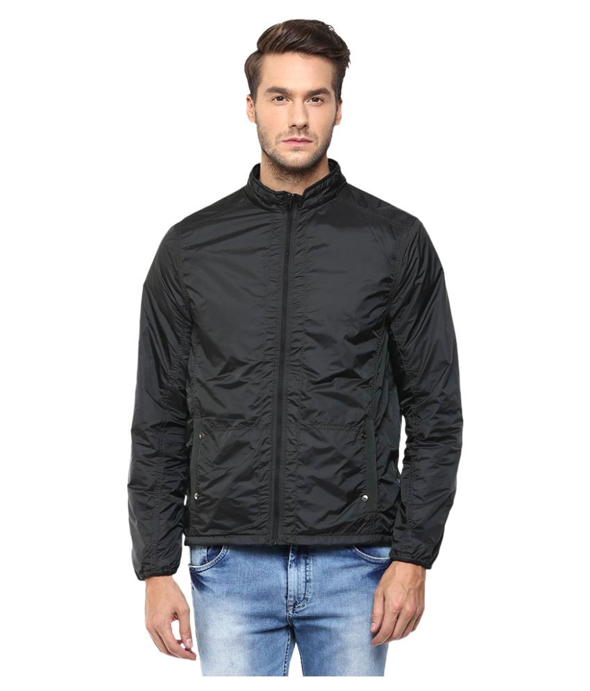 Mufti Black Quilted & Bomber Jacket - Buy Mufti Black Quilted & Bomber ...