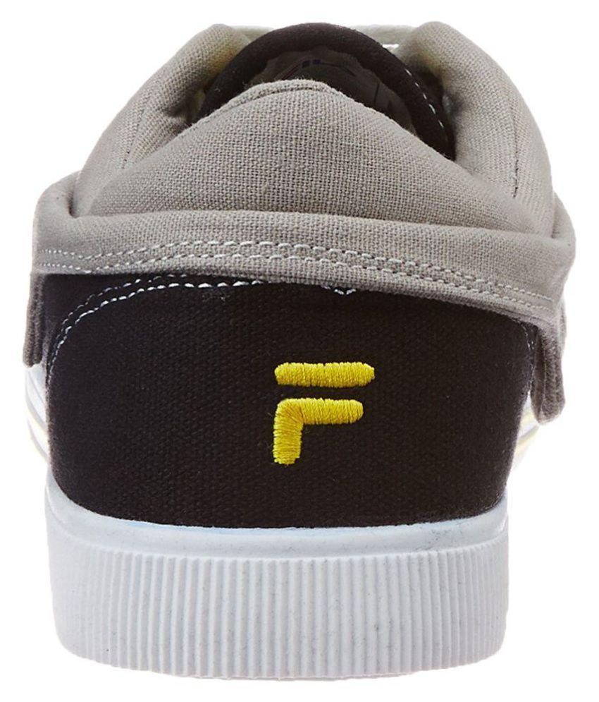 multi colored fila shoes