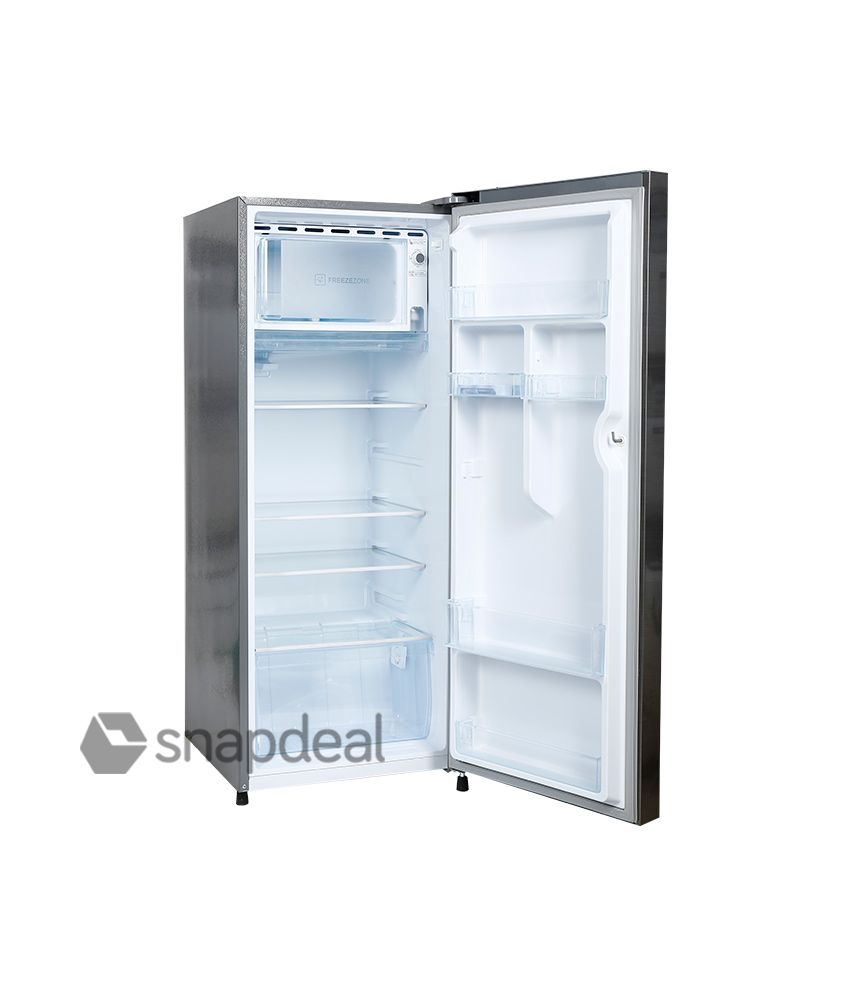 Haier 220 Ltr 5 Star Hrd 2406bs R Single Door Refrigerator Brushline Silver Price In India Buy Haier 220 Ltr 5 Star Hrd 2406bs R Single Door Refrigerator Brushline Silver Online On Snapdeal