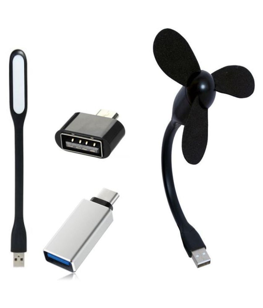 SAC USB Light & Fan Combo Multicolour(may vary as per availability