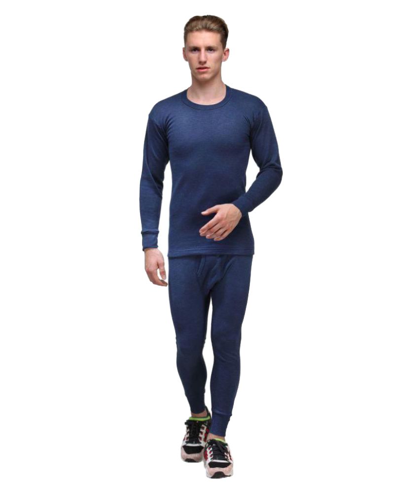     			Alfa - Navy Blue Acrylic Men's Thermal Sets ( Pack of 1 )