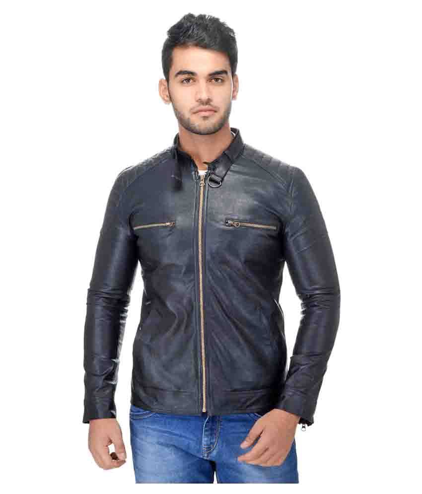 Le Alba Black Leather Jacket - Buy Le Alba Black Leather Jacket Online ...