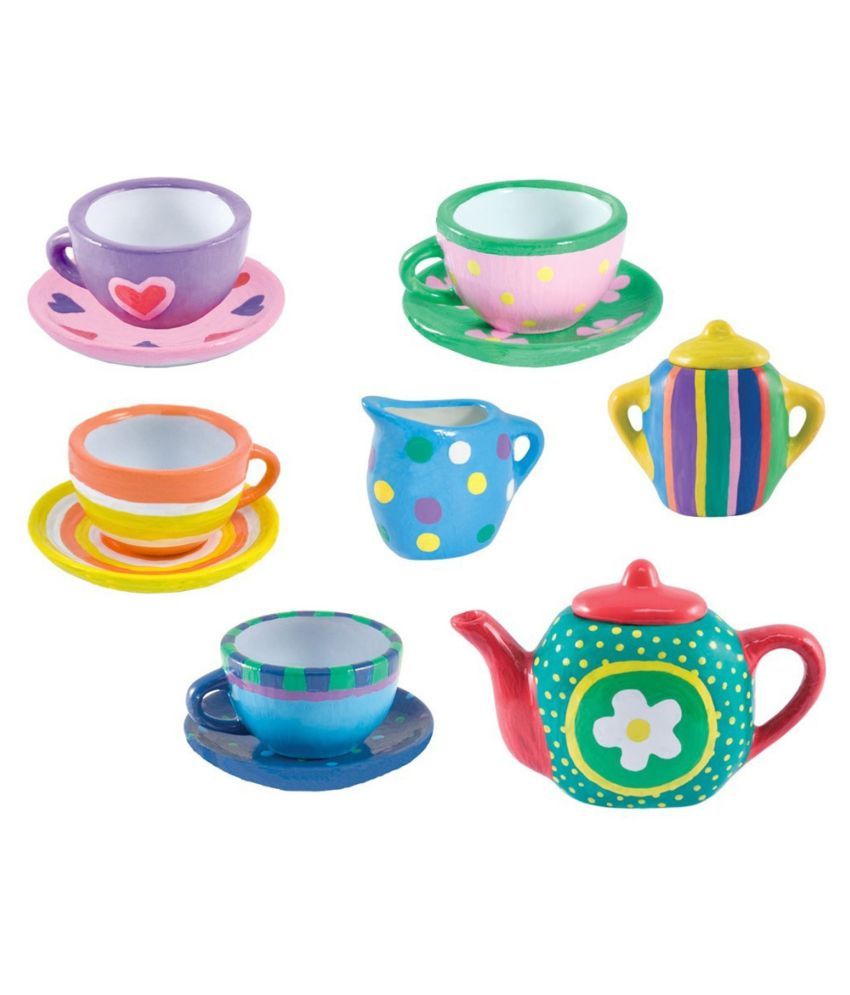 paintable tea set