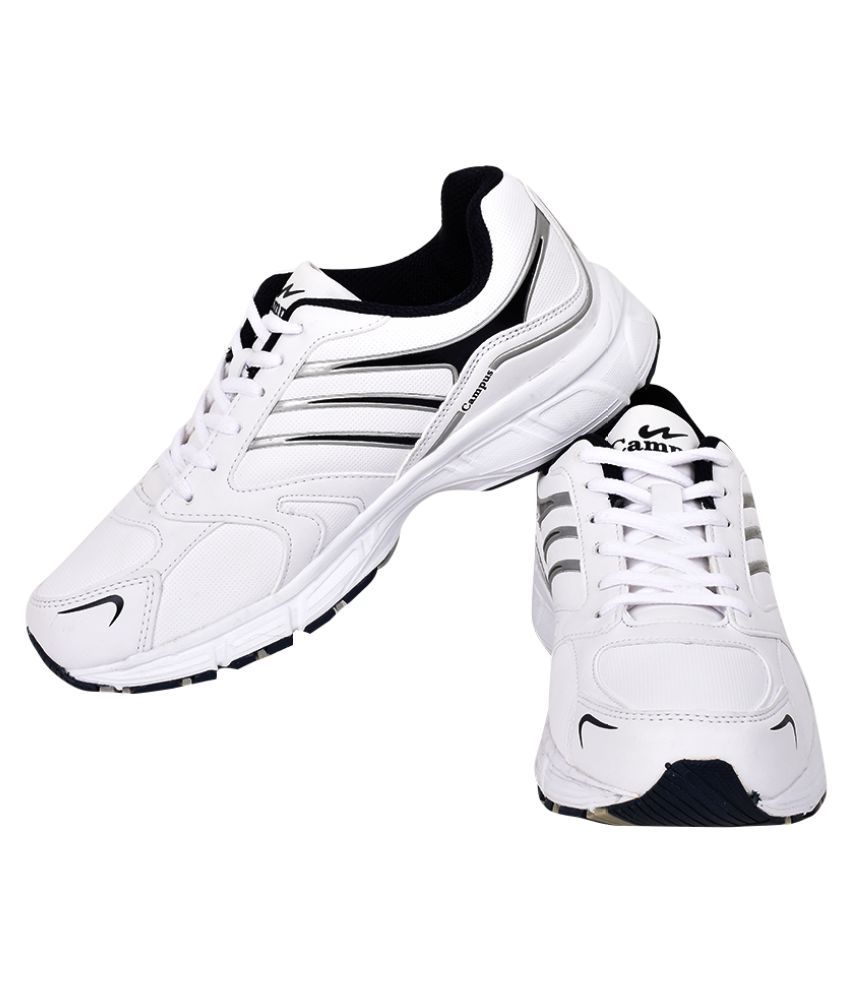 Campus Drone White Running Shoes - Buy 