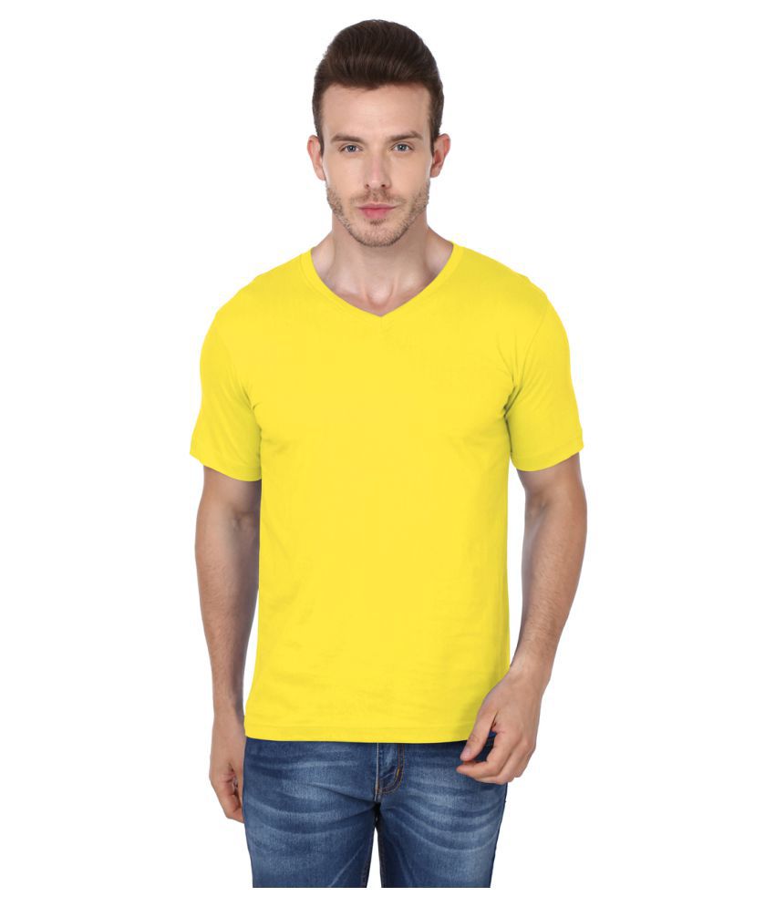 99tshirts Yellow V-Neck T-Shirt - Buy 99tshirts Yellow V-Neck T-Shirt ...