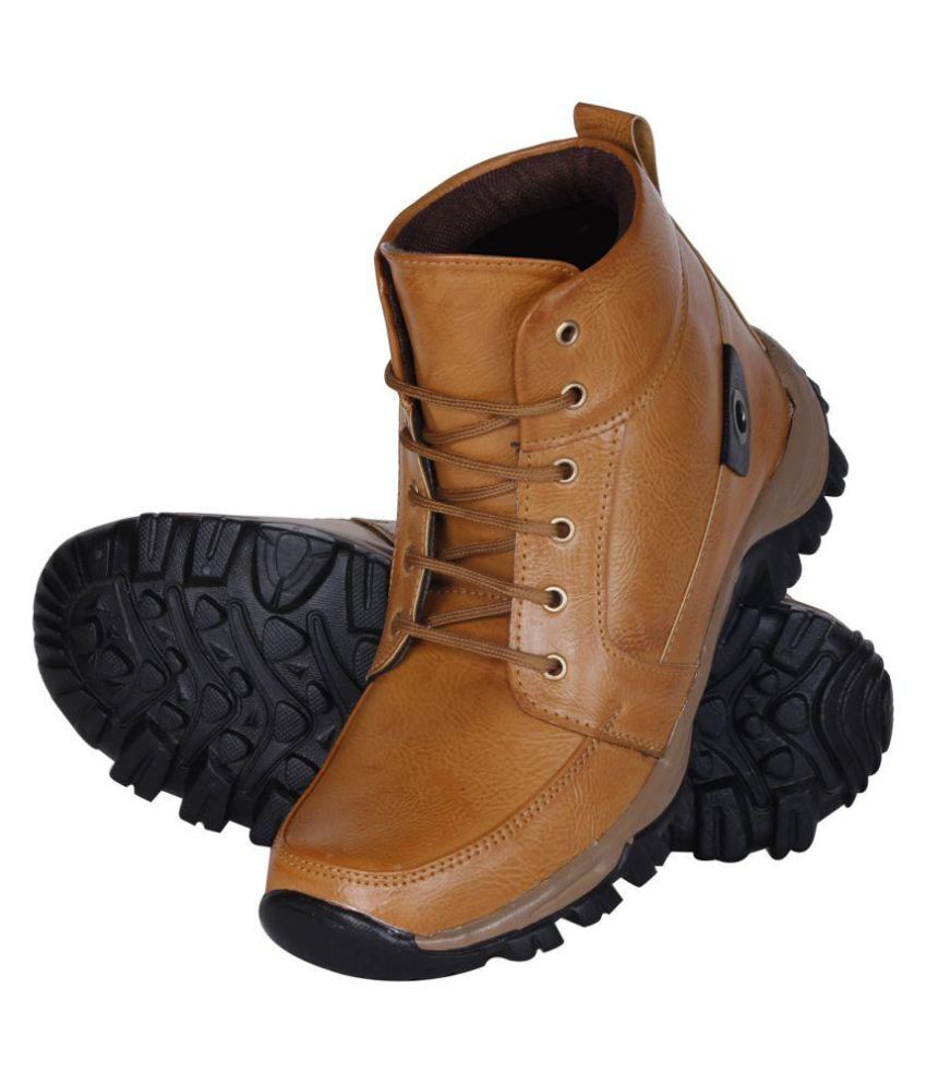 ladies tan hiking boots