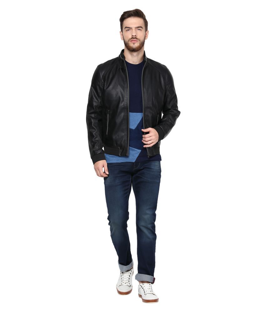 Celio Black Casual Jacket - Buy Celio Black Casual Jacket Online at ...